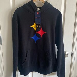 Pittsburgh Steelers Hypocycloid Logo Hoodie Medium NWT